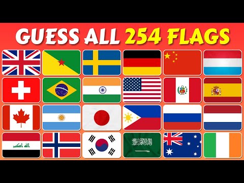 Guess All 254 Flags of the World | Ultimate Flag Quiz Challenge by Region