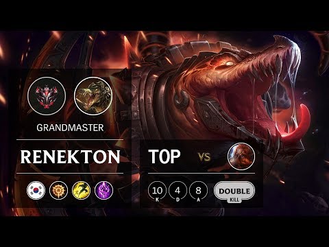 Renekton Top vs Gragas - KR Grandmaster Patch 9.14