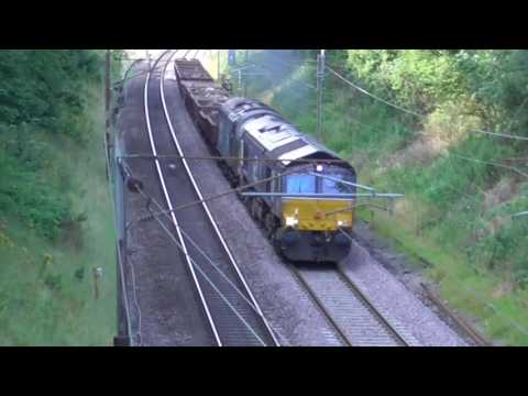 66423 with 37605 dit 6k27 Carlisle - Crewe engineers, 15th August 2016