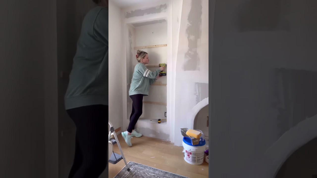 DIY Built In Shelving Beginner Friendly