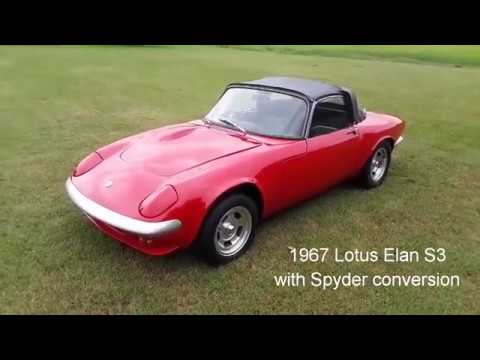 Lotus Elan S3 with Spyder Conversion. 1967. Totally upgraded, 70000 miles from new £ 24,995 SOLD
