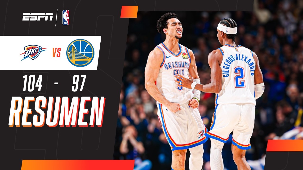 THUNDER APROVECHÓ LA LOCALÍA Y GANÓ UN PARTIDAZO | Oklahoma City 104-97 Golden State | RESUMEN