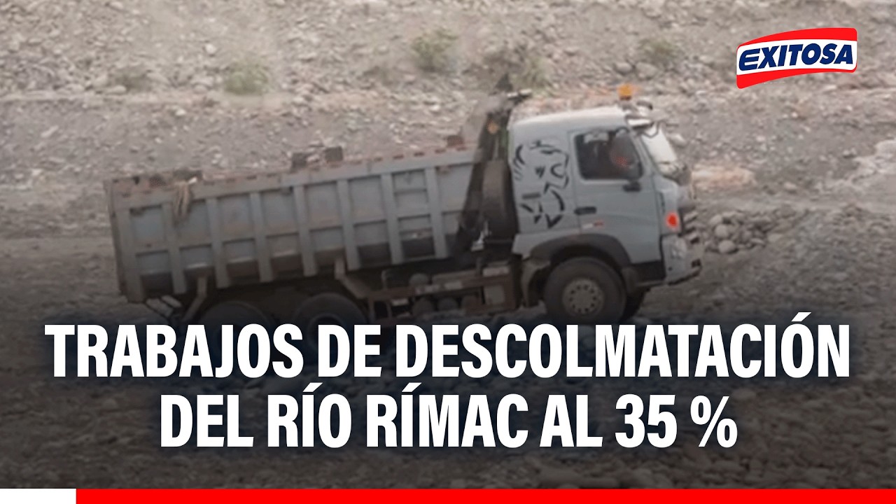 🔴🔵 Ate: Trabajos de descolmatación del río Rímac al 35 % ante el fenómeno de El Niño