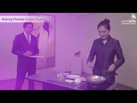 Restaurant Service–07_Making Flambe Crepes Suzette_Instructions for literal