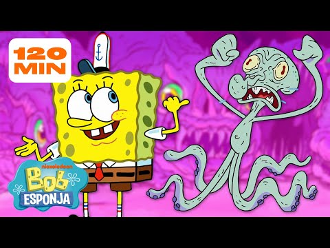 Bob Esponja | ¡Cada Monstruo en Fondo de Bikini! | Compilación de 2 Horas | Bob Esponja en Español
