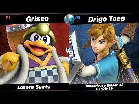 TecnoHouse #3: RT+Griseo (King Dedede) vs Drigo Toes (Link) - Losers Semis