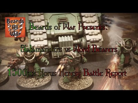 Pull my Finger, Brother!  Salamanders vs Word Bearers Horus Heresy 30k Battle Report