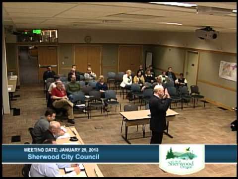 Sherwood City Council - January 29, 2013