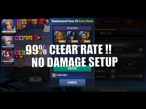Marvel Future Fight - How to clear shadowland floor 29 easily
