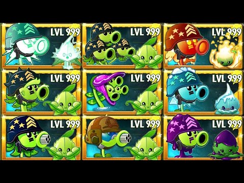 All Pair PEA & MINT Plants VS All Zombies Battlez - Who Will Win? - PvZ 2 Plant vs Plant