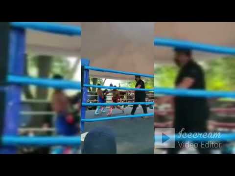 Jackson Llumiquinga (TIGRE BLANCO) Va Daniel Rubio (kamikaze) MUAYTHAI SEMIPRO 60 Kg. FIGHTCUP2