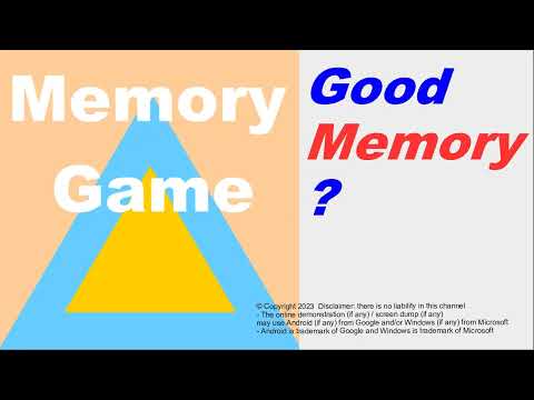 Memory Game Puzzle Video