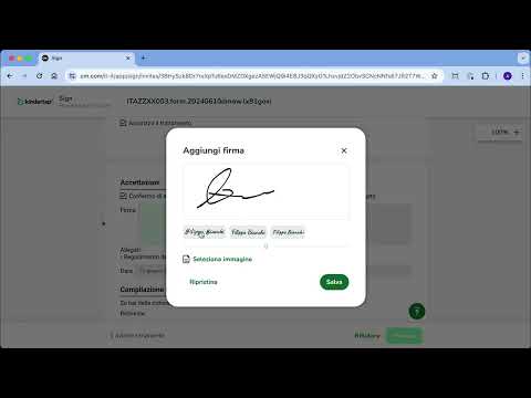 Form e firma elettronica avanzata [Web]