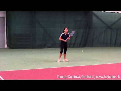 TC EMPIRE Trnava, Slovakia: Tamara Kupková, forehand, www.tcempire.sk