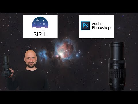 Orion Nebula With A 75-300mm Lens Processing