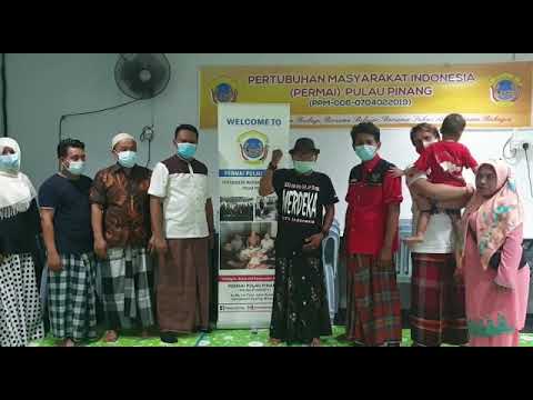 Members of NGO Permai Penang Cerebrating Indonesia 75yeras Independence day in Learning Centre Permai Penang Bukit Jambul Penang Ma;aysia 17 Aug 2020