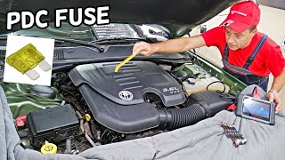 DODGE CHARGER PDC FUSE, POWER DISTRIBUTION CONTROL MODULE FUSE LOCATION REPLACEMENT