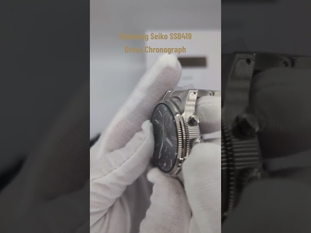 ساعة سيكو كرونوغراف كوارتز رجالية - SSB419P1