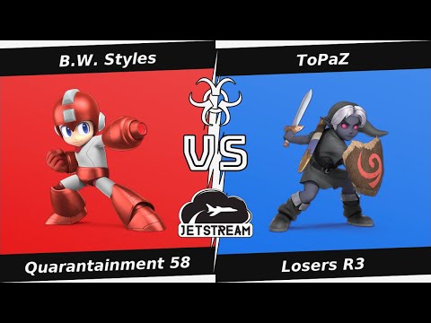 Quarantainment 58 Losers R3 - B.W. Styles (MegaMan) Vs ToPaZ (Young Link) - SSBU