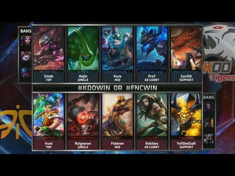 FNC vs KOO Highlights - FNATIC vs KOO TIGERS Game 4 - S5 WORLDS 2015 KNOCKOUT STAGE - SEMIFINALS