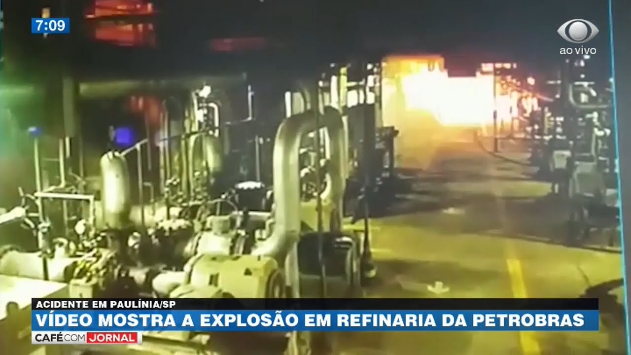 Vídeo mostra momento da explosão em refinaria de Paulínia
