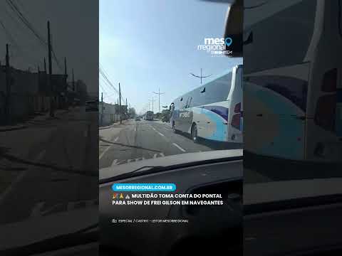 O Pontal de Navegantes já está completamente tomado por católicos
