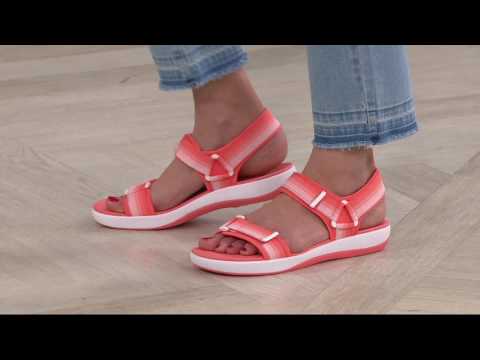 Clarks Cloud Steppers Double Adjust Sport Sandals - Brizo Ravena on QVC