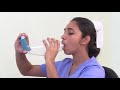 Bronchial Asthma- How to Use Metered Dose Inhaler with the Spacer (Sinhala)