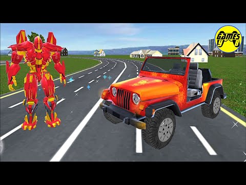 Dinosaur Robot Car Transforming: Multi Transform Robot Game - Android Gameplay FHD