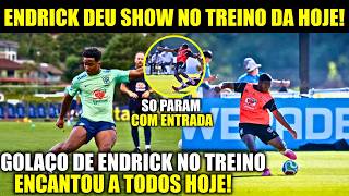 🚨NOSSA! OLHA O SHOW DO ENDRICK NO TREINO DA SELEÇÃO HOJE!