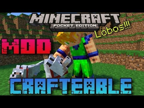 Minecraft PE - MOBS CRAFTEABLES Y LOBOS MOD !! Video