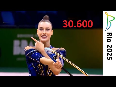 Darja VARFOLOMEEV Hoop Qualification (30.600) 2025 Rio Rhythmic Gymnastics  World Championships BRA