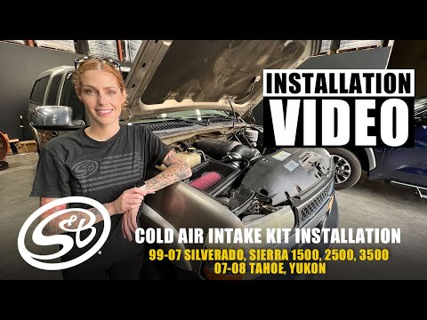 S&B Cold Air Intake Kit Installation 99-07 Silverado Sierra 1500, 2500, 3500 / 07-08 Tahoe, Yukon