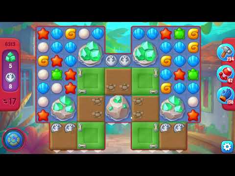Fishdom 6313 Hard Level - 17 moves - NO BooSTERS