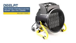 Fan Forced Portable Electric Heater - 225 x 170 x 250