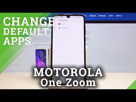 How to Set Up Default Apps in Motorola One Zoom - Configure Applications