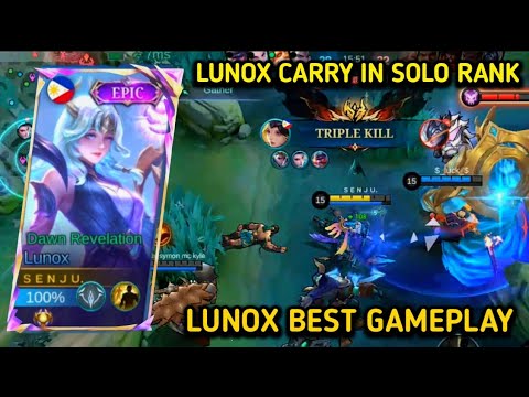 HOW TO CARRY UR TEAM USING LUNOX ?!! 🔥 LUNOX BEST GAMEPLAY | SOLO RANK | MOBILE LEGENDS