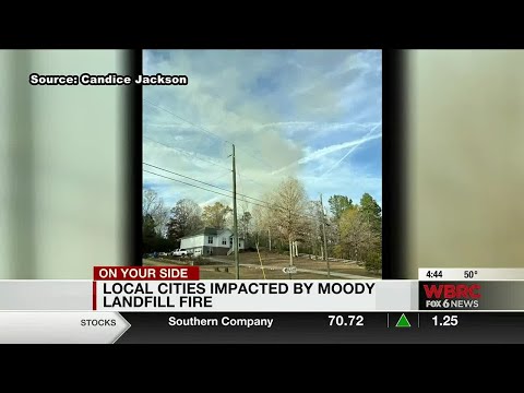 Moody landfill fire impacting other cities