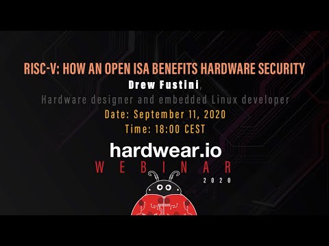 Thumbnail for RISC-V: How an open ISA benefits hardware security | Drew Fustini | Hardwear.io Webinar by Troller