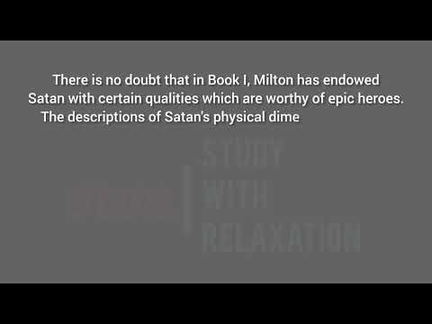 Character Of Satan || English Literature || Study With Relaxation #summary #literature