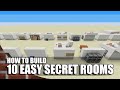 10 Easy  Ways To Build Secret Rooms In Minecraft