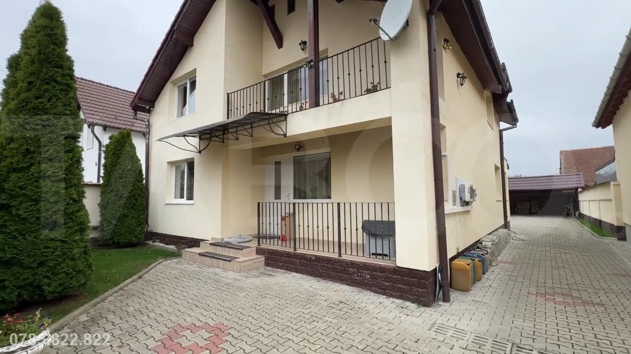 COMISION 0! Casa individuala cu teren 500 mp panouri solare Cristian - Video