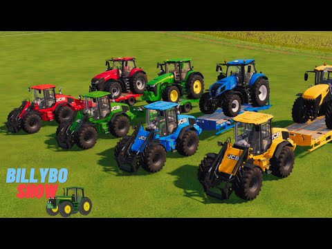 BRAND NEW! JCB TRANSPORTING JOHN DEERE | NEW HOLLAND | JCB | CASE IH | TRACTORS | WHEEL LOADERS | FS