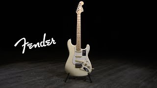 Video thumbnail for Fender FSR American Performer Stratocaster MN, Olympic White | Gear4music demo by Gear4music Guitars