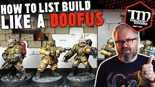 How to List Build Like a DOOFUS