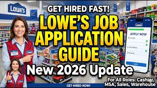 Lowe's Job Application Guide-New 2026 Update