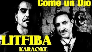 Creata da Monterosso Andrea Come un Dio Litfiba karaoke cover  con testo base musicale instrumental