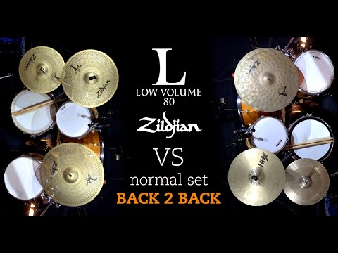Zildjian L80 Low Volume 13" Hats 14" Crash 18" Ride Cymbals Set. DW Control Vic Firth VicKick Beater