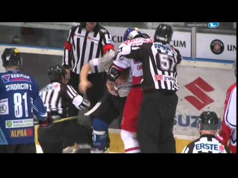 Davison vs. Orban EBEL hockey fight