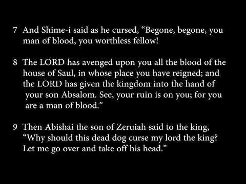 2 Samuel 15:13-14, 30, 16:5-13